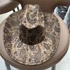 New cashew western cowboy hat retro felt hat Tibetan men's and women's hats American hood