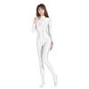 Diving Suit for Also Nylon Swimsuits with Legs [AMORESY] Shiny, Full-body Skin-on Competitions. Available (white, XL)