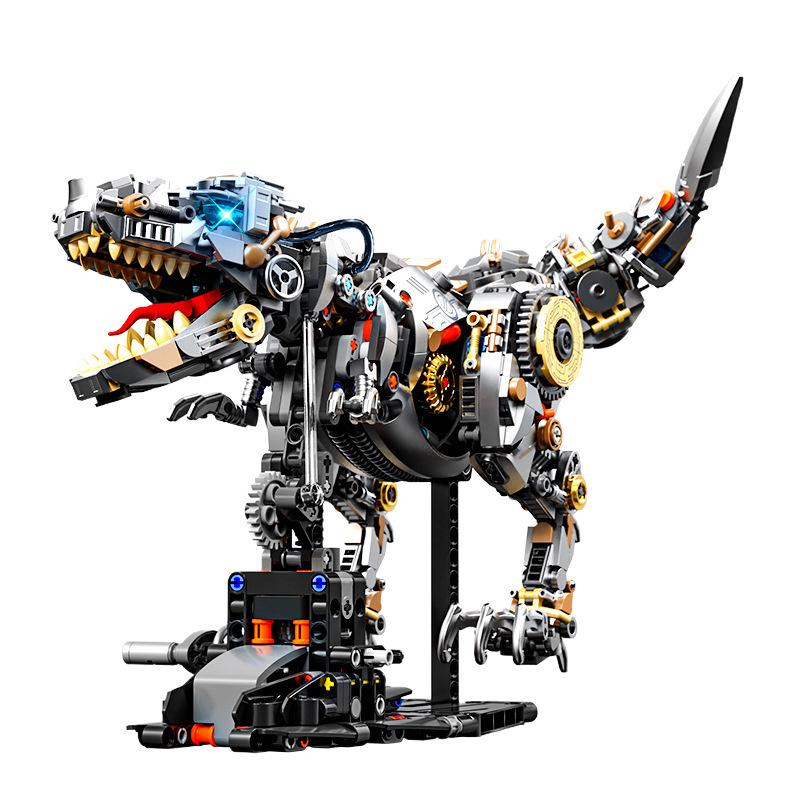 Tyrannosaurus Rex Mechanical Model Building Blocks - Educational Toy for Kids
