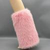 Women's Fuzzy Faux Furs Leg Warmers Furs Heels Long Boots Cuffs Cover One Pair Carnivals Boot Cover Y2K JK Uniform Socks