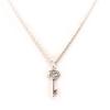 Altesse [L0158] - White Silver 'Key of Mysteries' Necklace