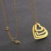 Popular Love Pendant Necklace with Engraving for European and American Couples Mother's Day Birthday Gift