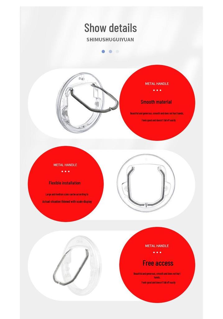 Transparent Round Pet Door for Cats and Dogs - Easy Entry/Exit