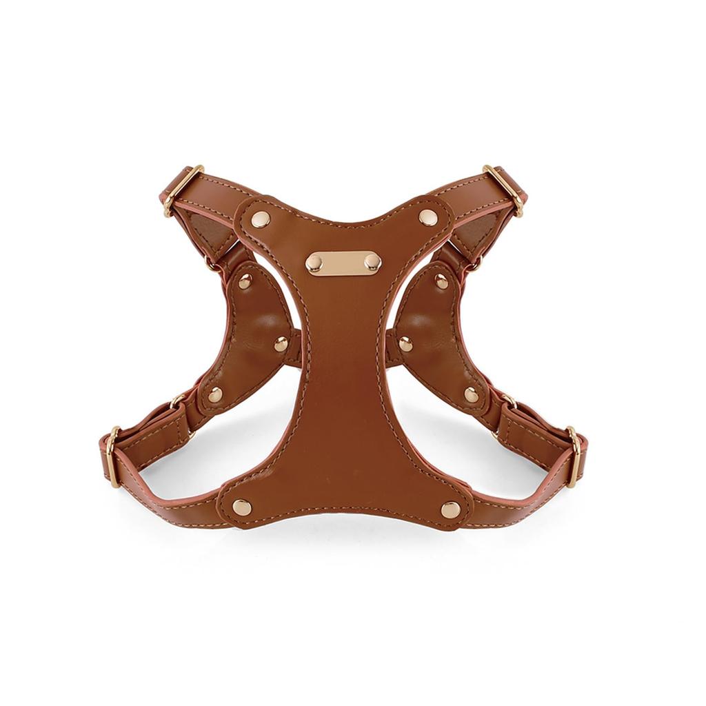 Feltor Brown Leather Dog Harness for Medium Suitable for Dogs with Chest Circumferences of and Weights of Compatible with the Same Model Dog No-Slip
