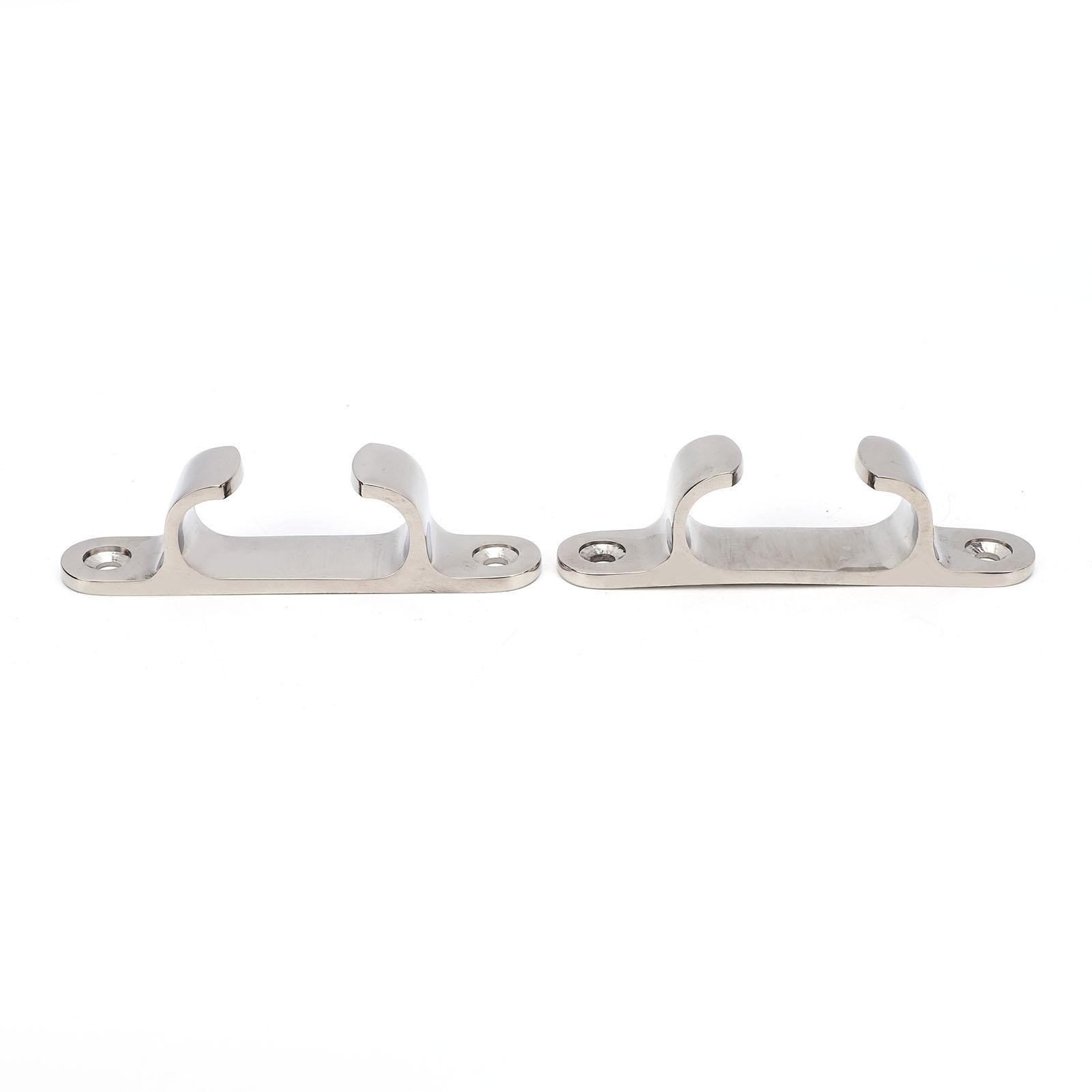 2PCS Boat Straight Fair Bow Chock 4 Inch Stainless Steel Boat Cleats Anchoring Mooring Cleat for Marine Ship Yacht