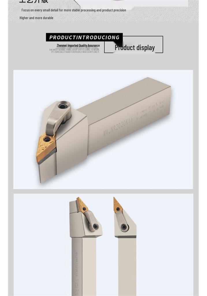 35° CNC External Anti-Vibration Turning Tool MVJNR2020K16 Indexable Lathe Holder L2525M