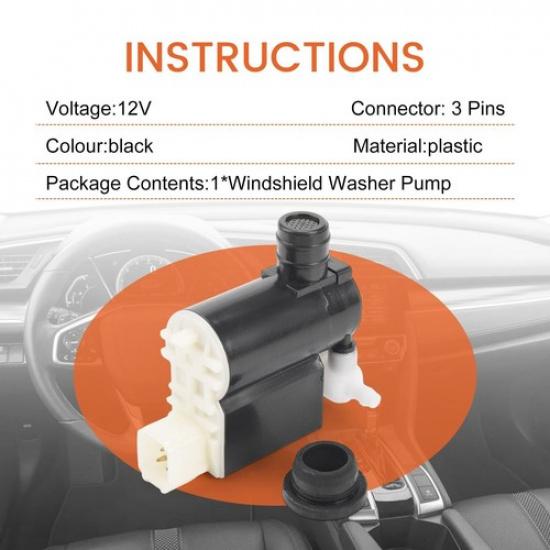 98510-2V100 Windshield Washer Pump for 2013-2016 2012-2016