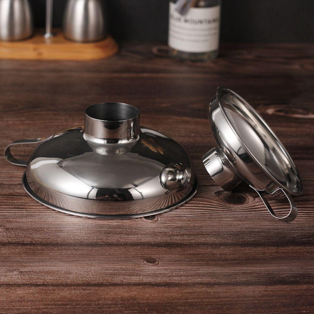 Mouth for Mason Jars Stainless Steel Salad Dressing Funnel Cup Filter Canning Funnel Oil Hopper