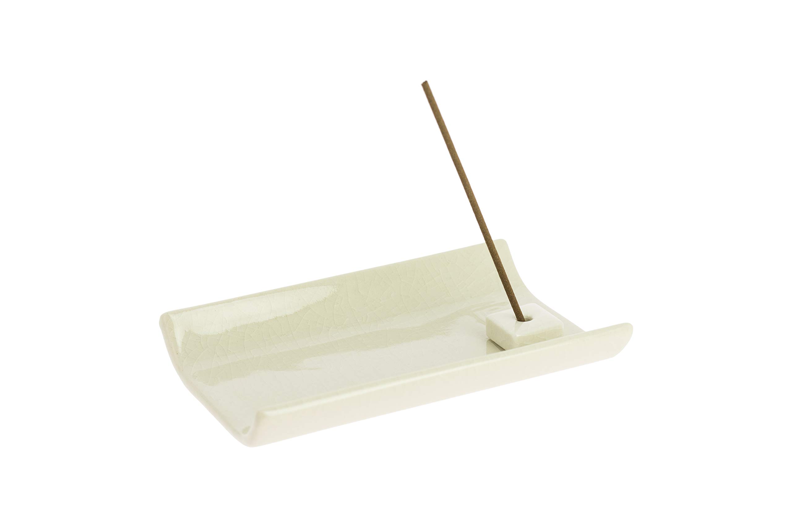 

Nippon Kodo Rim Incense Plate White Porcelain Color 107mm x 72mm x 16mm