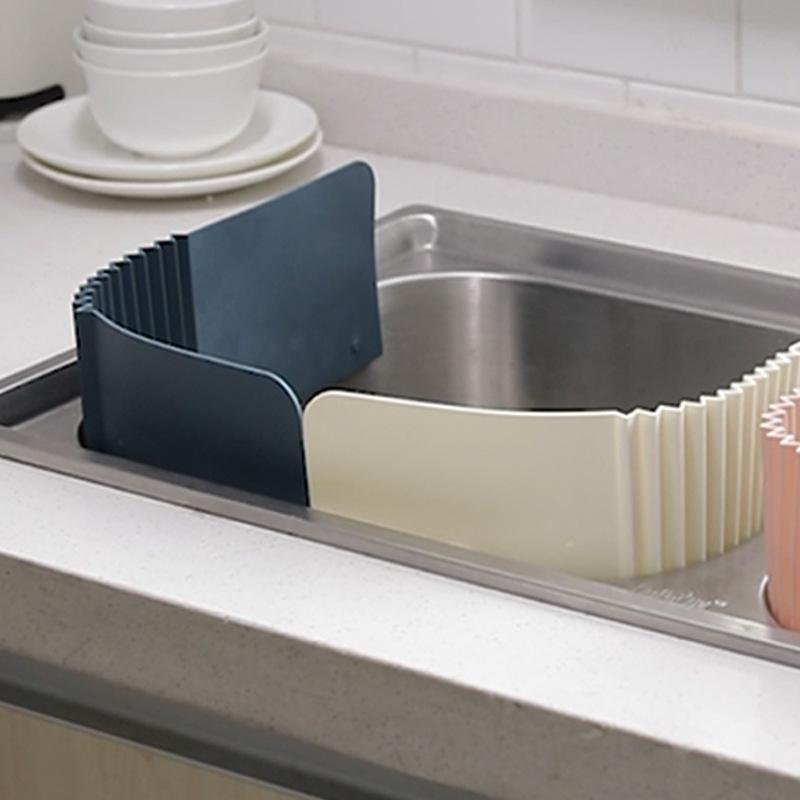 Kitchen Sink Water Retaining Plate Anti-splashing Baffle Suction Cup Water Retaining Strip Washing Dishes Anti-splashing Baffle Waterproof