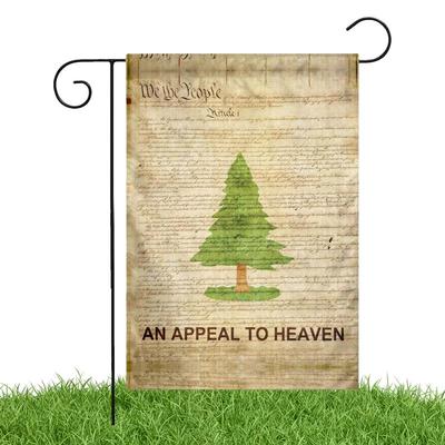 Lawn Yard Outdoor Decoration Double-Sided Vivid Colors Outdoor Decor Patriotic Decor Unique Tree Flag Design Garden Flag