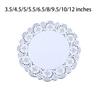 200 Pieces Paper Oil-proof Baking Single-used Hollow-out Oil Papers Cake Pad Accessory for Home Kitchen Bakery Restaurant