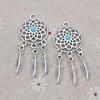 5Pcs Tibetan Silver Plated Diy Dream Catcher Charms Pendants For Bracelet Jewelry Making Accessories Handmade Craft