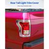 Rear Tail Light Trim Cover 2pcs Tail Light Lamp Cover Guard Trim Frame Compatible with Ford F150 2015-2020 Exterior Accessories Tail Lamp Shell