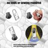5 Pcs Zipper Pull Replacement Zipper Repair Kit Zipper Slider Pull Tab Metal Zipper Fixer Head for Luggage Backpack Jacket Suitcase Coat