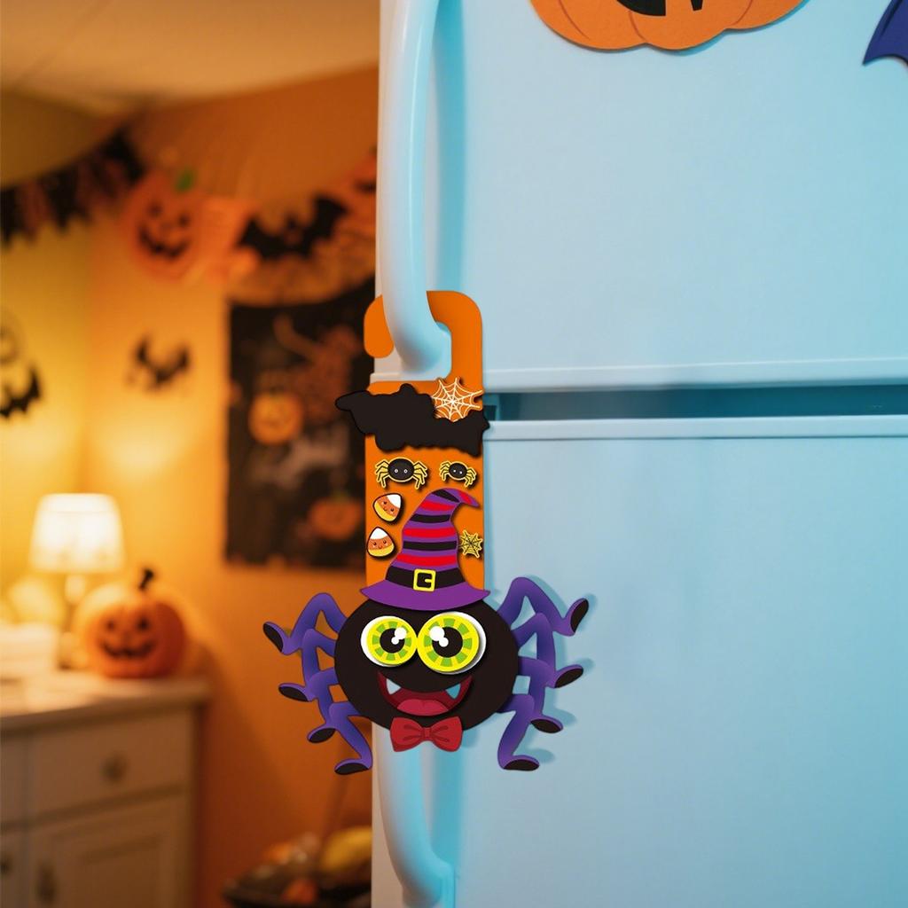 DIY Children's Cartoon Halloween Decorative Door Stickers, Festival Pumpkin Festival Game Set .