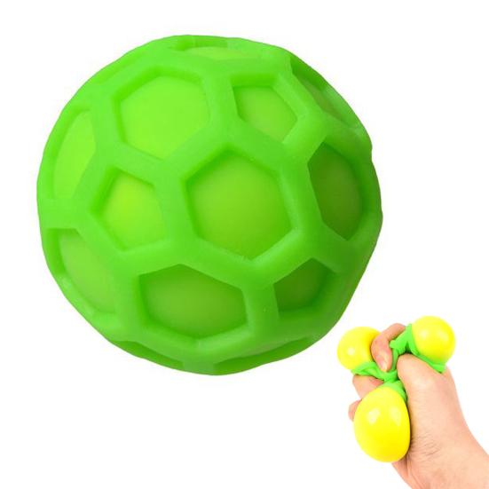 TPR Sensory Ball Fidget Toy Anxiety Stress Relief Grape Stress Ball Portable Travel Textured Ball Squeeze Toy