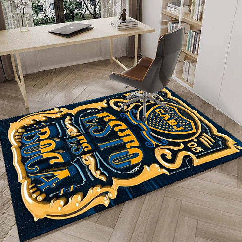 Boca Juniors Crest  Area Rug for Office, Chair Rug, Decorative Carpet Livingroom Mat, Large Size Fan Gifts Christmas Gifts