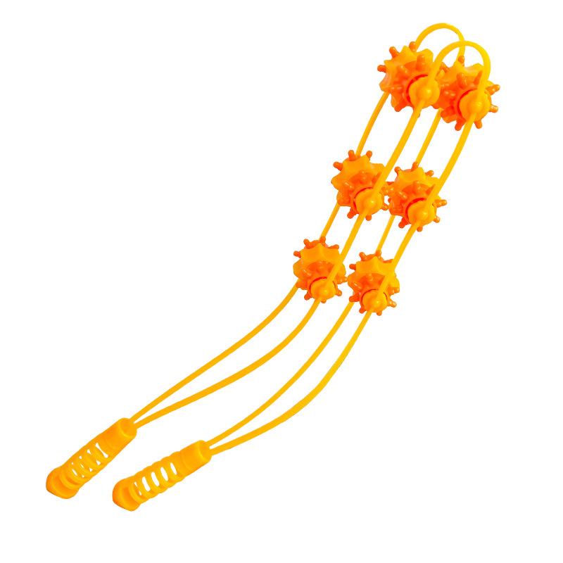 Manual Back and Shoulder Massager: Neck, Spine, and Meridian Relief Roller