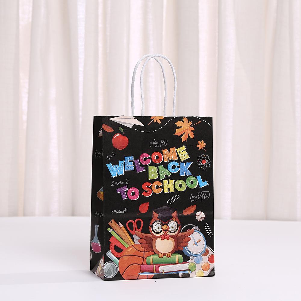 

StoBag Back to School Paper Gift Bags for Sweets Gift Wrapping Bags Teacher Appreciation Party Supplies Kids Stationery Birthday 30pcs&15x8x21cm