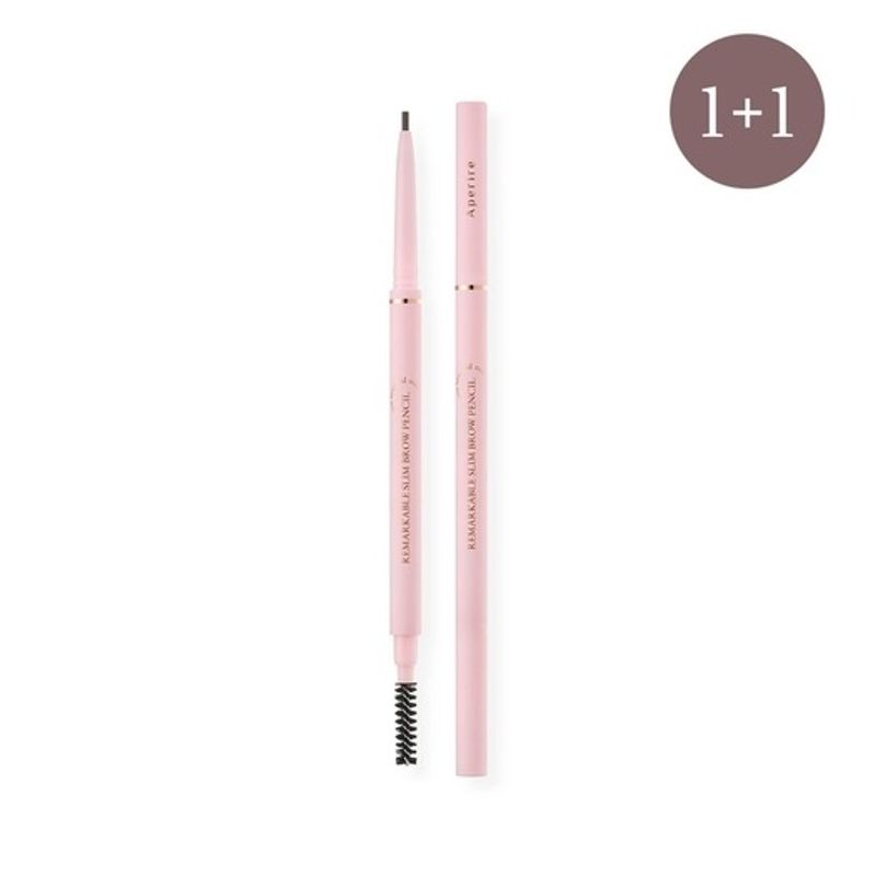 APERIRE [1+1] Remarkable Slim Brow Pencil 0.08g 01 Gray Brown