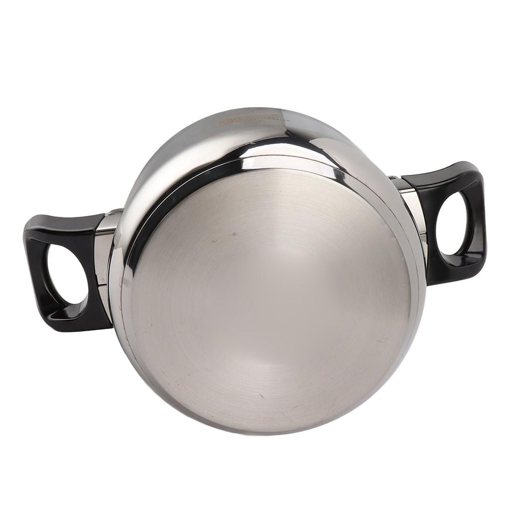 Household Stainless Steel Pressure Cooker Canner Explosion Proof Double Bottom Pressure Cooker for Gas Stoves Induction Stoves