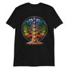 Lebensbaum T-Shirt Zen Yoga Chakra Symbole Shirt Blume des Lebens Tee Spirituelle Kleidung Meditationsshirt Yoga Kleidung
