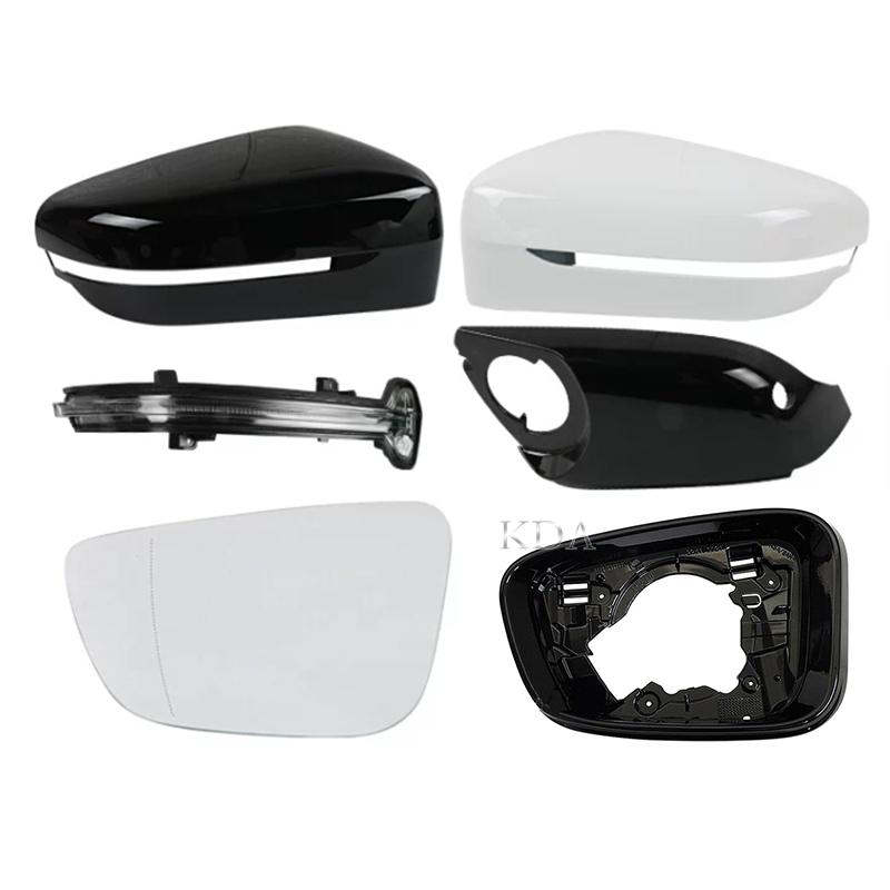 Auto Rear Mirror Glass Cover Frame Turn Signal Light Bottom for BMW 3 Series G20 G21 G28 4 Series -