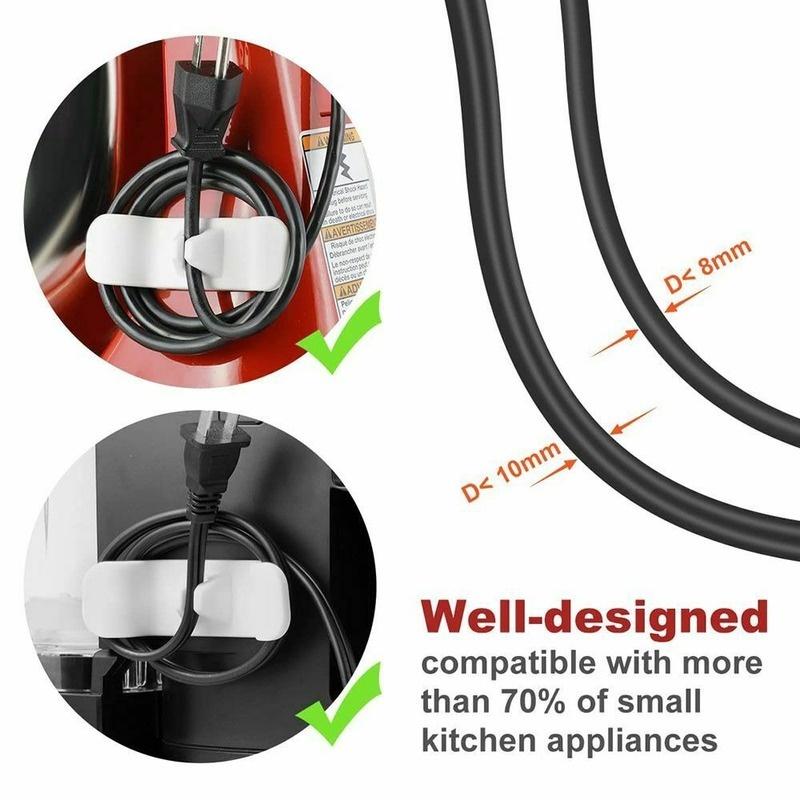 1PC Organizzatore per cavi Organizzatore per cavi Avvolgicavo per elettrodomestici da cucina Avvolgicavo