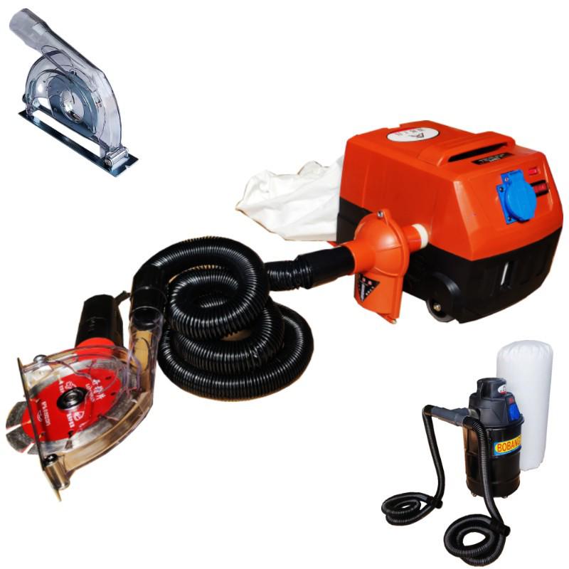Bobang BMX-100 Dustless Vacuum Angle Grinder for Concrete and Stone Cutting