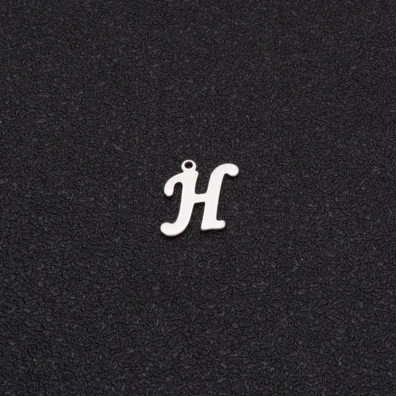 Custom Stainless Steel A-Z Letter Charms - Fade-Resistant DIY Pendants