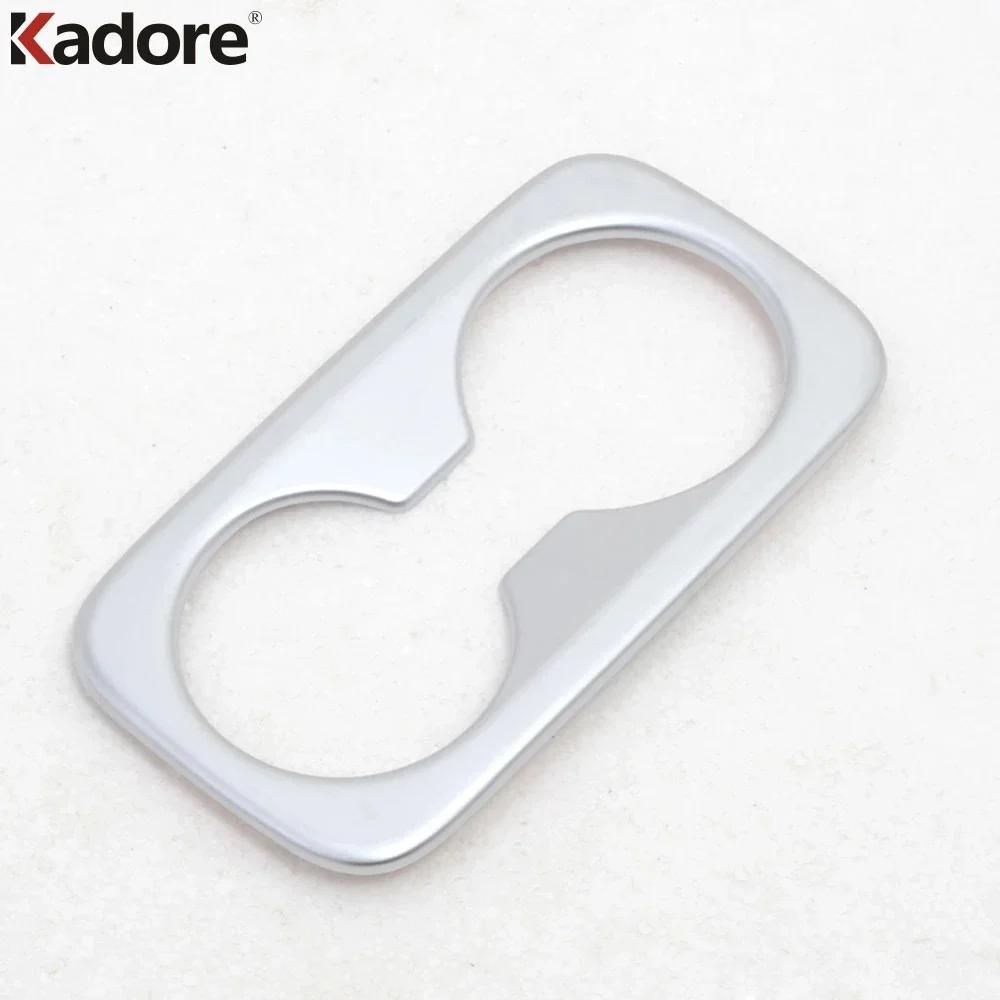 Car Rear Seat Water Cup Holder Frame Cover Trim For Hyundai Tucson 2015 2016 2017 2018   Matte Interior Accessories ABS Matte