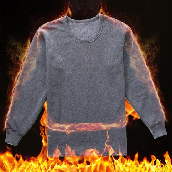 Thermal Underwear for Men Fleece Lined Long Johns Top And Bottom Set Casual Cold Weather Base Layer Set