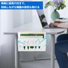 HAQIUHETO Laptop Under Desk Macbook Compatible with All Table Side Charging Heat Load Capacity Desk Tabletop No Drilling Can Be Installed From Easy