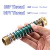 3/4" NPT BSP Brass Hose Adapter Male Female Thread Garden Taps Irrigation Faucet Anti-bending Spring Tubing Prolonging Lengthen