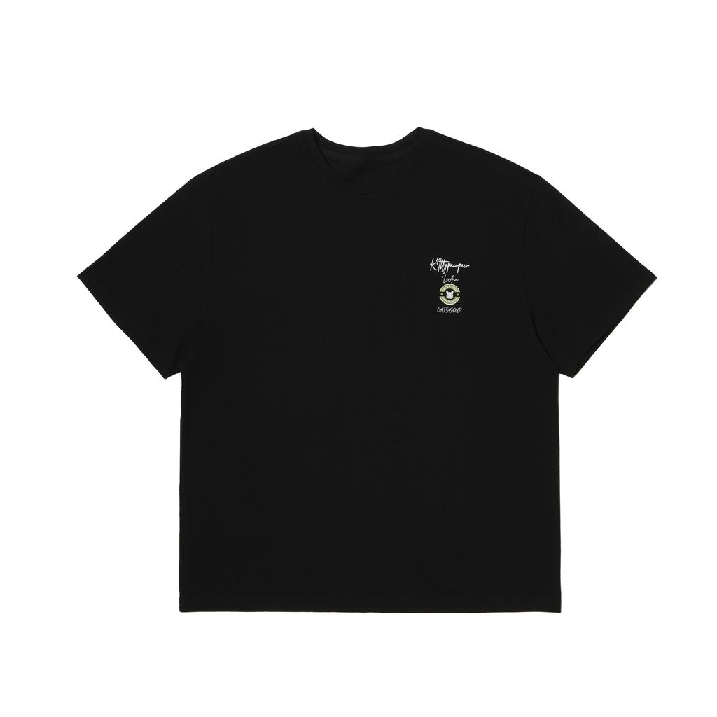 Leuawi Green Circle Tshirt Black