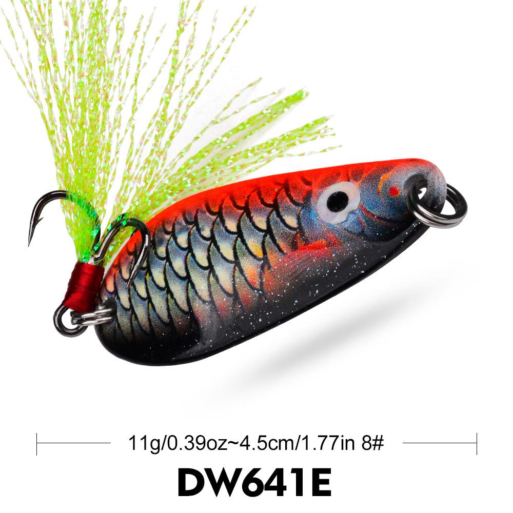 

4.5CM11G Tossing VIB Luya Bait Spoon Metal Sequins Full Swimming Layer Flutter Simulation Printed Fake Bait 4.5CM 11G
