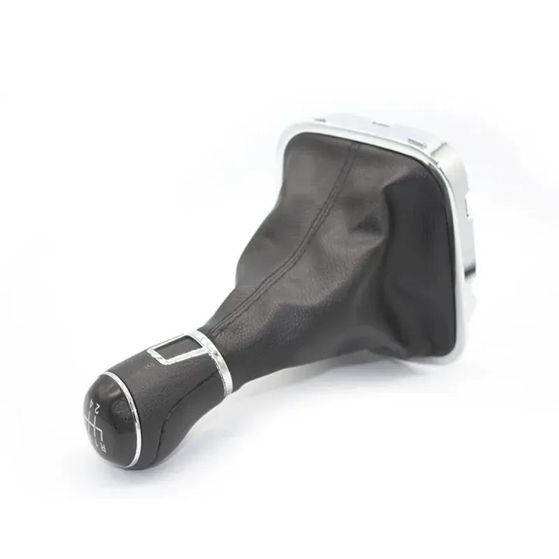 For VW Volkswagen POLO 6C 2015 2016 2017 2018 5 6 Speed Car Gear Shift Knob Lever Stick Gaiter Boot Cover Collar Leather