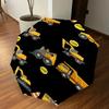 1PC Construction Vehicles Stop Signs Umbrella-8-Rib Reinforced Portable Folding Travel Suitable for All Seasons Outdoor Daily Use-120