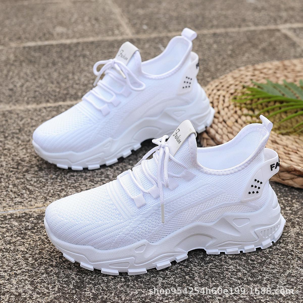 

Женская повседневная спортивная обувь, дизайн с ремешком в виде самолета, спортивная подошва Rebound, изысканная дышащая сетка, тренд | Удобная и универсальная | Спортивный стиль 37 белый