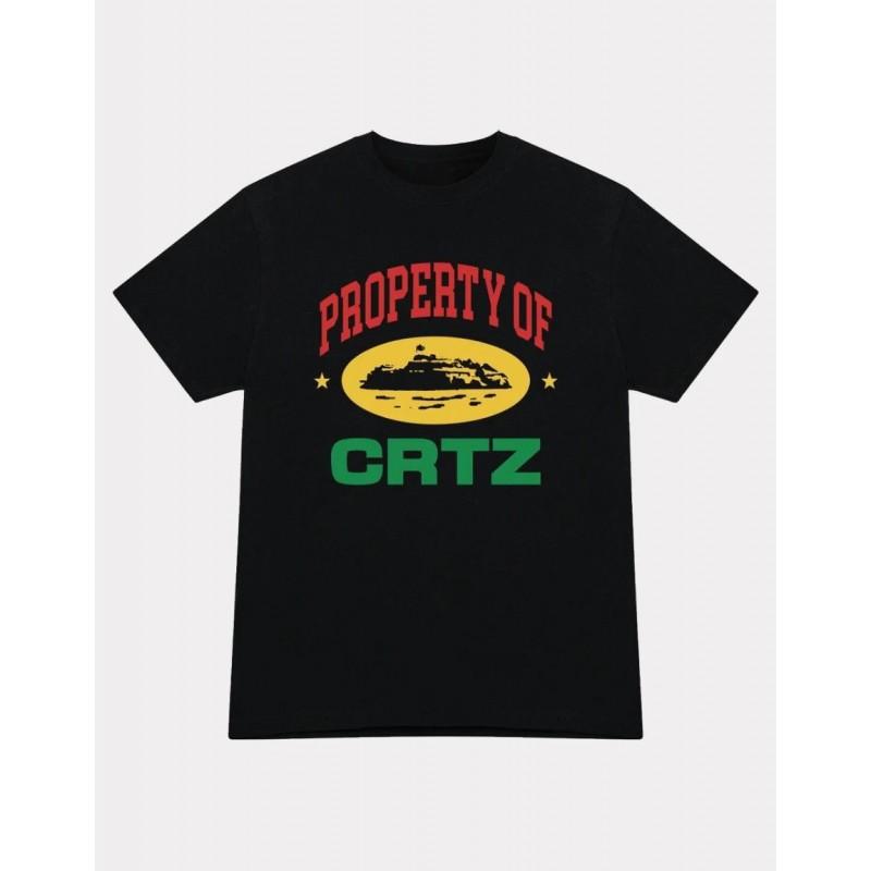 Corteiz Graphic Print Oversized Streetwear Tee Unisex Cotton Short Sleeve T-Shirt Casual Loose Fit