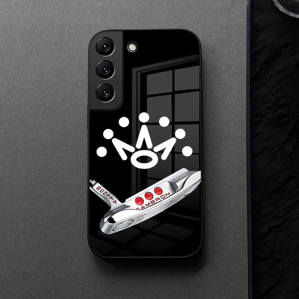 Black ScottyS Camerons Flag Phone Case Glass For Samsung Galaxy S21 S25 S22 S20 S24 S23 Ultra Fe Plus A16 A34 A54 A24 Coque