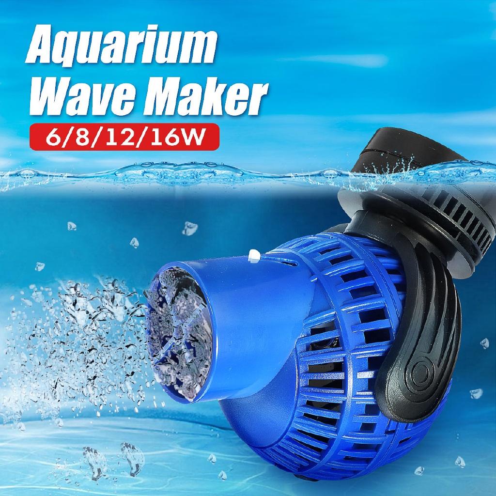 220V 4000-15000L/H 360 Aquarium Fish Tank Water Wave Maker Pump Powerhead Magnet Base Wave Maker for Aquarium Fish Tank
