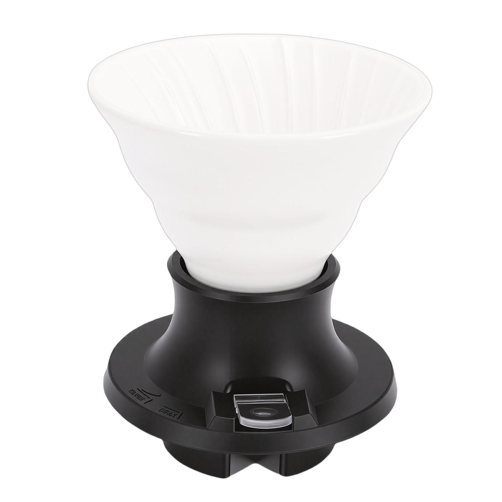 

Pour Over Coffee Dripper Ceramic Heat Proof Immersion Cone Coffee Maker Dripper Filter Holder for Home Travel Office Type 2