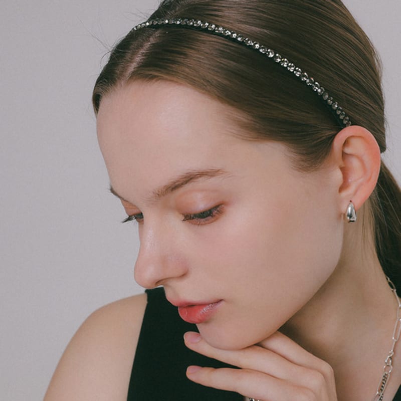 

J.Lauren Кубическая линия Повязка для волос H01373 gray