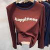 Sweatshirt for Women Autumn Winter Thickened Warm Stretchy Long Sleeve Oversize Tops