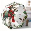 Holiday Donkey Decorative Automatic Folding Umbrella Festive Design With 8 Ribs Lightweight Retractable Compact For Outdoor Travel Giftst157