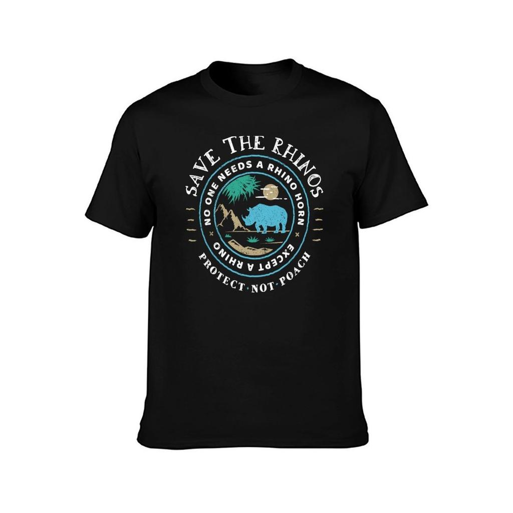 Save The Rhinos No One Needs a Rhino Horn Except A Rhino TShirt Standard Fit Solid Tee Shirt