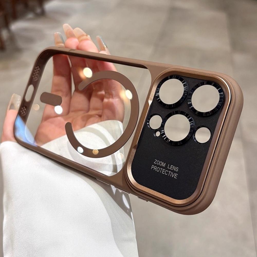 

Armor Magnetic Clear PC Shockproof Cover For iPhone 17 Pro Max Air for Magsafe Phone Case for iPhone 13 14 15 12 16 Pro Max 17 iPhone 14 Pro