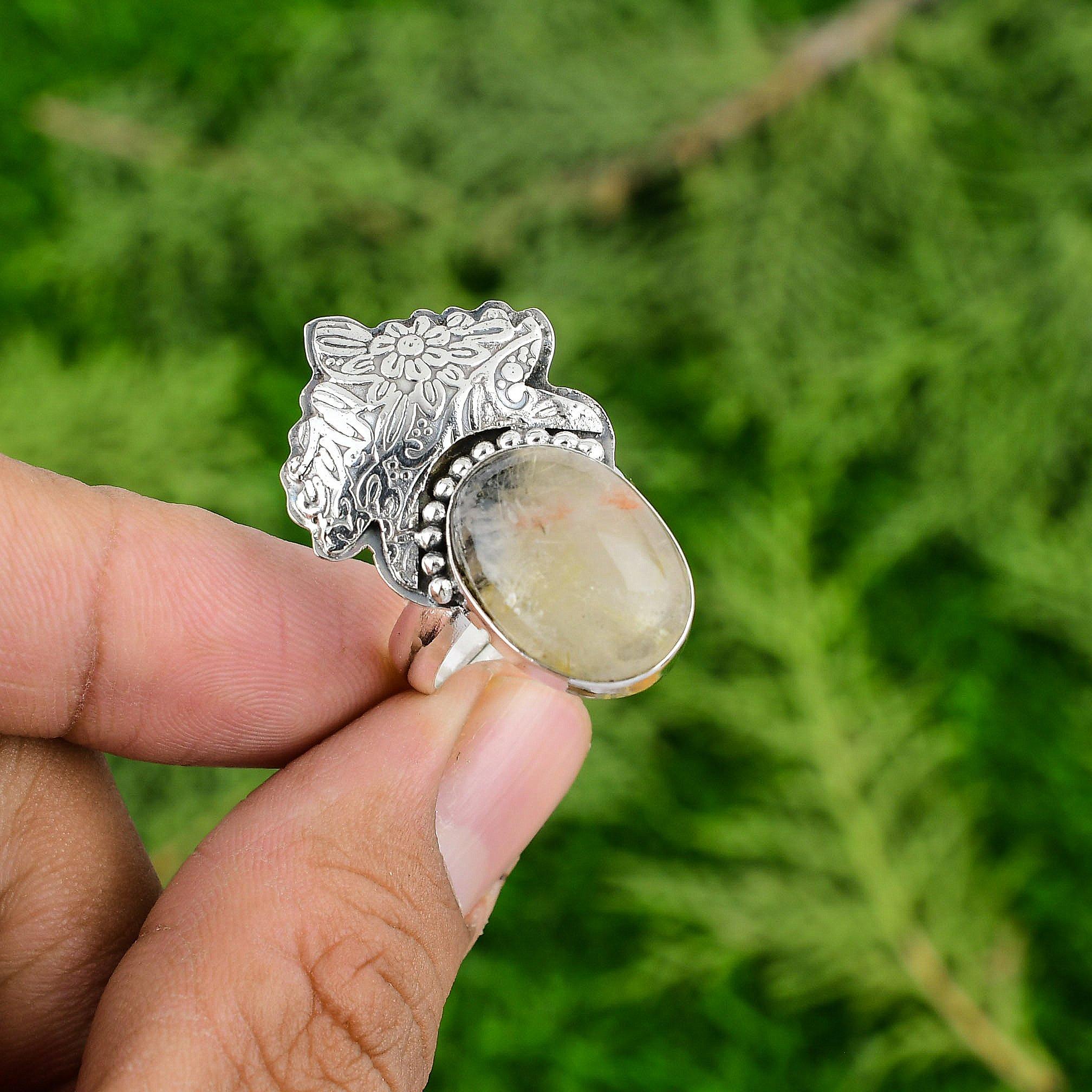 

Кольцо-обещание, свадебное, на день рождения, из золотого рутила, ювелирное изделие, серебро 925 пробы Adjustable